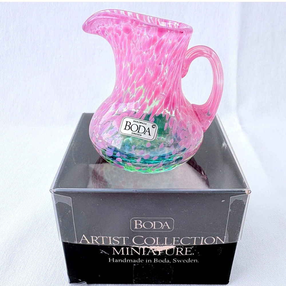 Boda Miniature Pitcher‎ 88013 Signed Ulrica Hydman Vallien Artist Collection